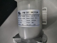 1/2HP DC MOTOR FRAME 56C 90VDC 1750RPM TEFC 90V PERMANENT MAGNET SPARE BRUSHES
