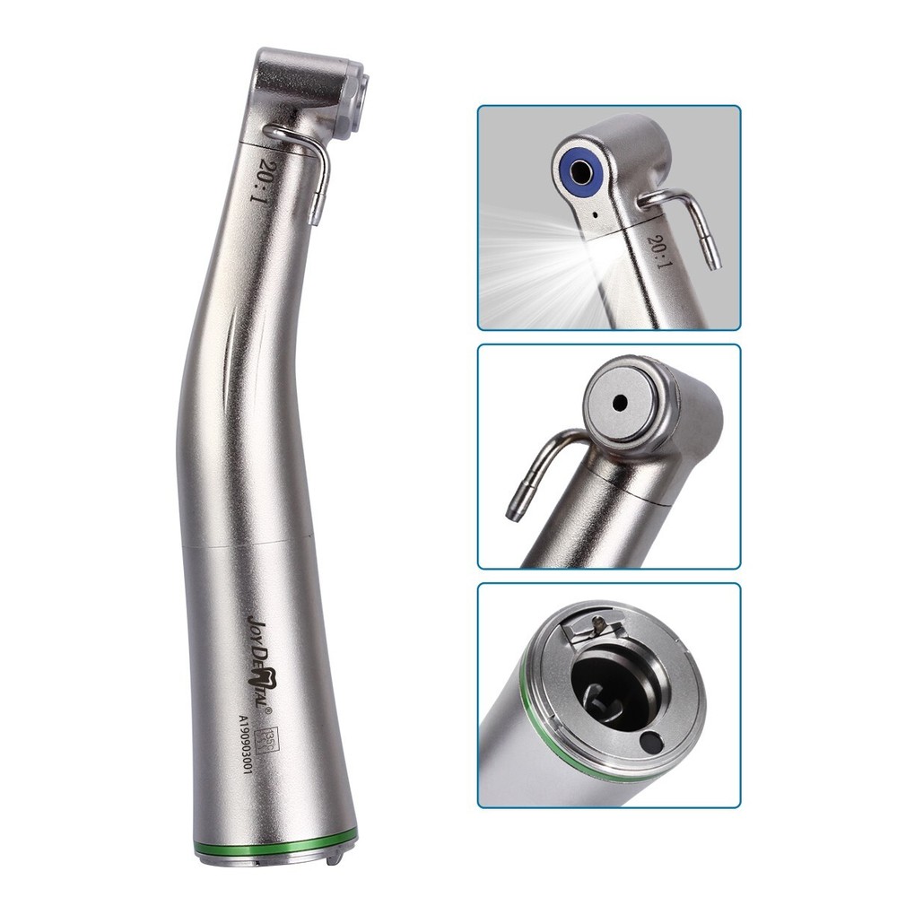 AZDENT Dental Fiber Optic LED 20:1 Implant Contra Angle Low Speed Handpiece