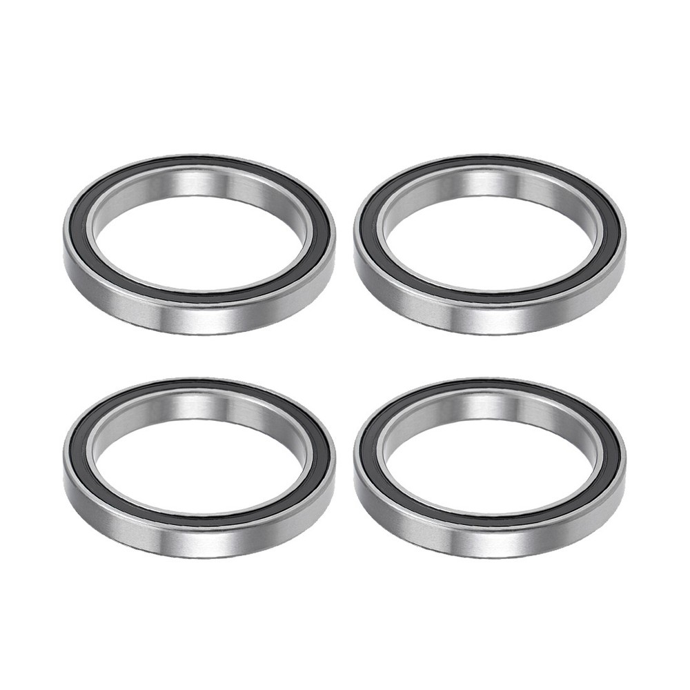 4Pcs 6808-2RS Ball Bearings Z2 40mm ID 52mm OD 7mm T Double Sealed Deep Groove