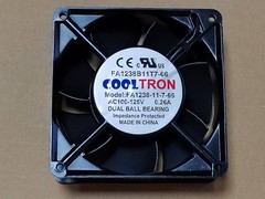 COOLTRON FA1238B11T7-66 AC100-125V 0.26A Aluminum Frame AC Fan