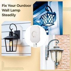 Vinyl Siding Light Mounting Blocks, PVC Built-in Electrical Box Mounting Plat…