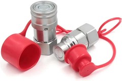 3/8″ NPT Skid Steer Bobcat Flat Face Hydraulic Quick Disconnect Coupling Fits