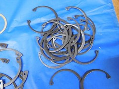 LOT OF NEW ? STEEL INTERNAL RETAINING RINGS VARIOUS SIZES SOME ZINC COATED
