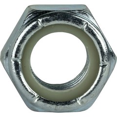 9/16″-18 Nylon Insert Hex Lock Nuts Grade 2 Zinc Plated Steel Qty 10