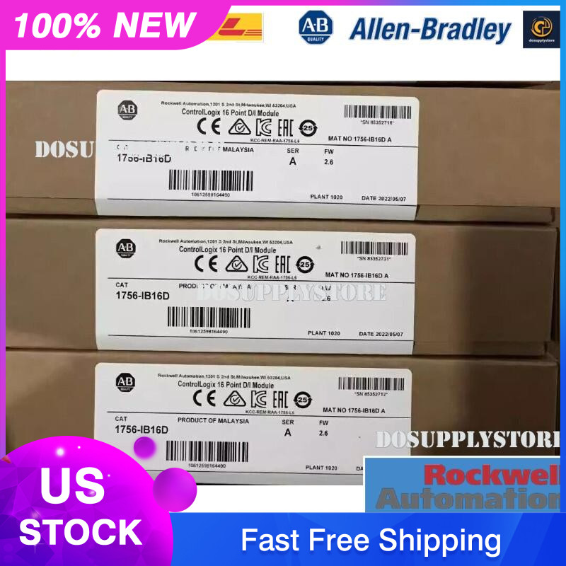 nEW IN BOX Allen-Bradley AB 1756-IB16D SER A ControlLogix Diagnostic Input