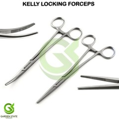 Kelly Hemostat Forceps Curved Locking Clamp Surgical Dental pinzas hemostaticas