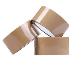 2-Inches Brown/Tan Color Shipping Packaging Sealing Tape 110 Yard (6 x 330 Feet)
