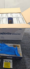 10 Pack of 100 S Supplies Nitrile Gloves Large Blue Allergy Free Non-Sterile