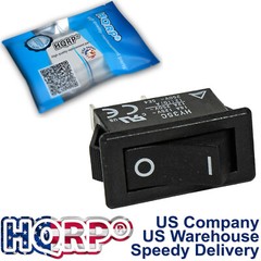 HQRP ON Off Rocker Switch 2-Prong 16A 125V for KEDU HY35C, Saw, Air Compressor