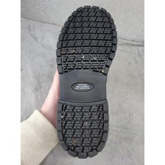 Skechers Work Boots Relaxed Fit Memory Foam Slip Resistant Black Leather 7.5