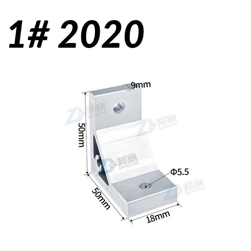 90Degree Right Angle Corner Joint Bracket Aluminium Extrusion Profile 20/30/40