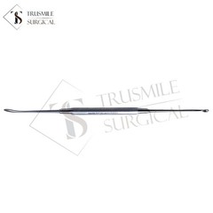 Dunning Elevator and Curette, Double Ended, 3mm x 5mm Cup, 3mm Blade