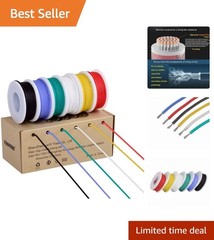 18 AWG Silicone Rubber Insulated Tinned Copper Wire Kit – 6 Colors, 78ft Total