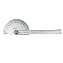 Protractor Angle Finder Arm Stainless Steel Measuring Ruler Tool 180 degree USA