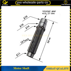 Fits Bobcat E32 Travel Motor Shaft 18T 98mm ,11T/13T 89mm Sun Gear Center Tooth