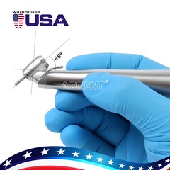 Dental Optic Fiber LED 1:4.2 Increasing Handpiece 45°Angle Head External Channel