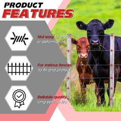 Rust-Resistant Electric Fence Insulators – 200 Pcs for Safe Animal Control