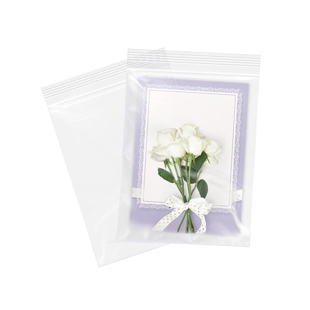 WEPOLY – 6″ x 9″(1000 Count) Clear Plastic Reclosable Zip Bags – 2 Mil Zipper…