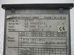 GOSSE-METRAWATT GMBH A1060 METER NSNP