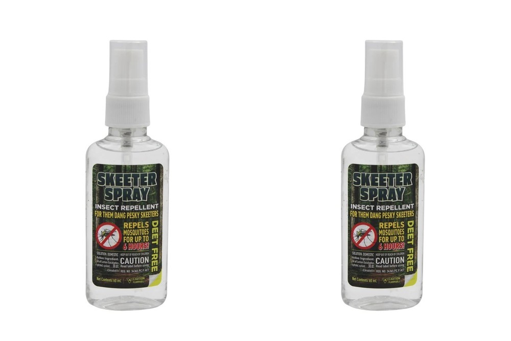 All Clean Natural Mosquito Natural Spray Travel Size 60ml /2 Oz Each (Pack of 2)