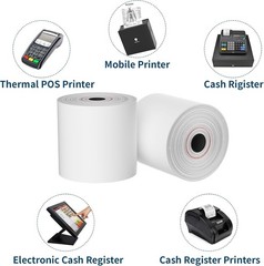 50 Rolls 2 1/4″ x 85′ Thermal Receipt Paper Case POS Cash Register Free Shipping