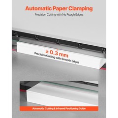 Uimoso Electric Paper Cutter with 17.72 in Width and 1.57 in Thickness