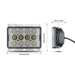 2x 60W LED Work Lights Headlights Fits Deere Tractor AL152328 RE256444