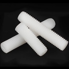 White Plastic Nylon Flat Point Grub Screws Slotted Head Socket Set Screw DIN 916