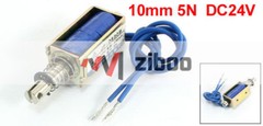 JF-0530B Pull Push Type Electric Solenoid Electromagnet 10mm 5N DC24V 300 mA✦Kd