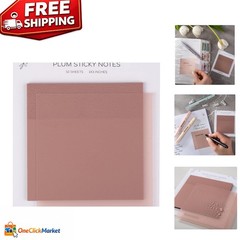 Aesthetic 50 Sheets 3×3” Clear Sticky Tabs – Ideal for Bible Journaling & More