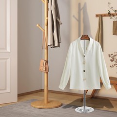 Eunika 2 Pack Adjustable T Shirt Display Flexible 16-31 inches, Brown