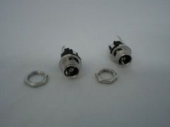 2Pcs Pack Lot 9mm Round DC Jack Power Supply Power Socket Female 5.5×2.5mm 3 Pin