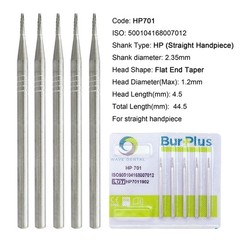 Wave Dental Burs HP 699 701 702 703L Carbide Burr Taper for Straight Handpiece