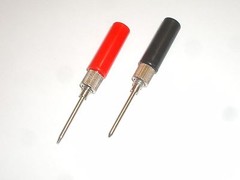 PHILMORE 2348P PHONE TIP PLUG SET OF TWO RED & BLK FITS HH SMITH ABBATRON STYLE