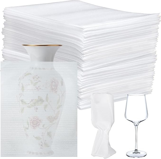 100Pack Packing Foam Pouches 12X16 Inch, Large Cushion Foam Wrap Pouches Protect