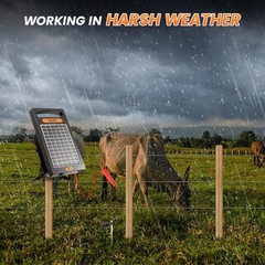 24 Hour Solar Electric Fence Charger 10 Miles