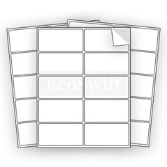 (300) 4 x 2 EcoSwift Laser/Ink Address Shipping Self-Adhesive Labels 10/sheet