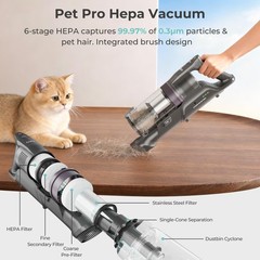 CANDY Cordless Vacuum Cleaner,45Mins Cleaners for Home,Stick Purple