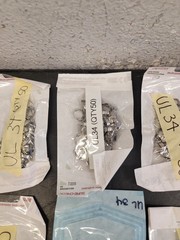 Molar Bands. Dental, Stainless, Various Sizes 300+ Count (Z14)