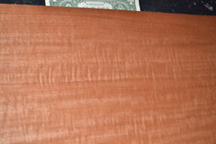 Makore Raw Wood Veneer Sheet 11.5 x 43 inches 1/42nd thick 35137-01