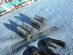 STARRETT No278 V-BLOCKS W/CLAMPS 3567 TOOLMAKER VINTAGE USa CLEAN TOOLS GRINDER