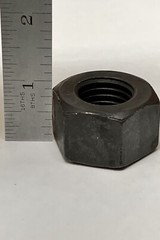 (10) 7/8-9 Grade 2 Heavy Hex Nut Steel Plain Black ASTM A563 7/8″-9 78-9 .875