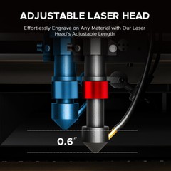 OMTech 45W K40+ CO2 Laser Engraver Marker 8x12in Desktop Machine W/ Rotary Axis