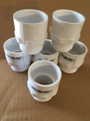 Lasco Adapter PVC Fitting White 1-1/2-in x 1-1/2-in, (6 PK)
