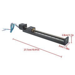 200mm T6×1 Mini Linear Rail Module LeadScrew Stage Actuator With NEMA11 Stepper