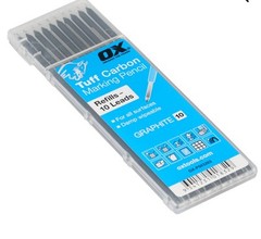 OX Tools Pro Tuff Carbon Pencil Leads – Graphite Lead | 10-Pack