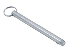 Detent Pin 7/16 x 5.000 (5) Medium Carbon Steel Zinc Clear (6 Pieces)
