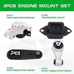2013-2019 Nissan Sentra L4 1.8L Engine Motor CVT Transmission Mount Set of 4
