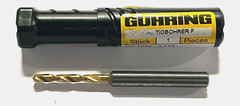 GUHRING 1/8″ Solid Carbide Drill 5xD Tin Coated Coolant Thru 140Â° Point Drill