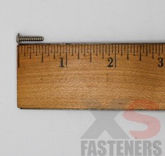 #4-24 x 1/2″ Truss Head, Slotted Sheet Metal Screw, Type B, Steel Nickel (2000)